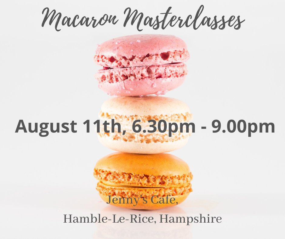Only 2 places available! 
Book now at therealmacaroncompany.com/book-online