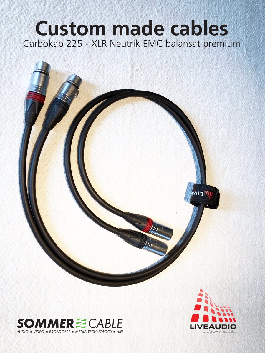 acousticslive's tweet photo. Sommer Cable Carbokab 225 
Cablu balansat premium cu semiconductor de Carbon si conectori Neutrik XLR EMC ecranati electromagnetic.
https://t.co/dquvbWWIZg
#CabluriConfectionate #LIVEAUDIO #SommerCable #Carbokab225  #CustomCables #Neutrik #CabluXLR #NeutrikEMC https://t.co/Q7GdAPxKf8