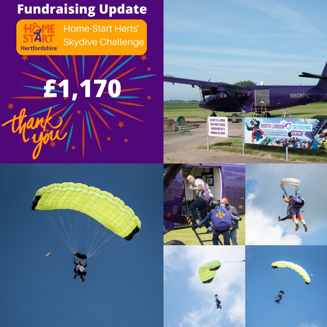 HomeStartHerts's tweet photo. How amazing is our brave skydiver @AlistairBarrie falling for HSH?! π€©
This donation may provide 6 months of support, to help a parent who has suffered a bereavement and is feeling overwhelmed and unable to cope.
Take a leap this Sept
e: liz@home-startherts.org.uk
#FallforHSH https://t.co/KpJ8hwlC6k