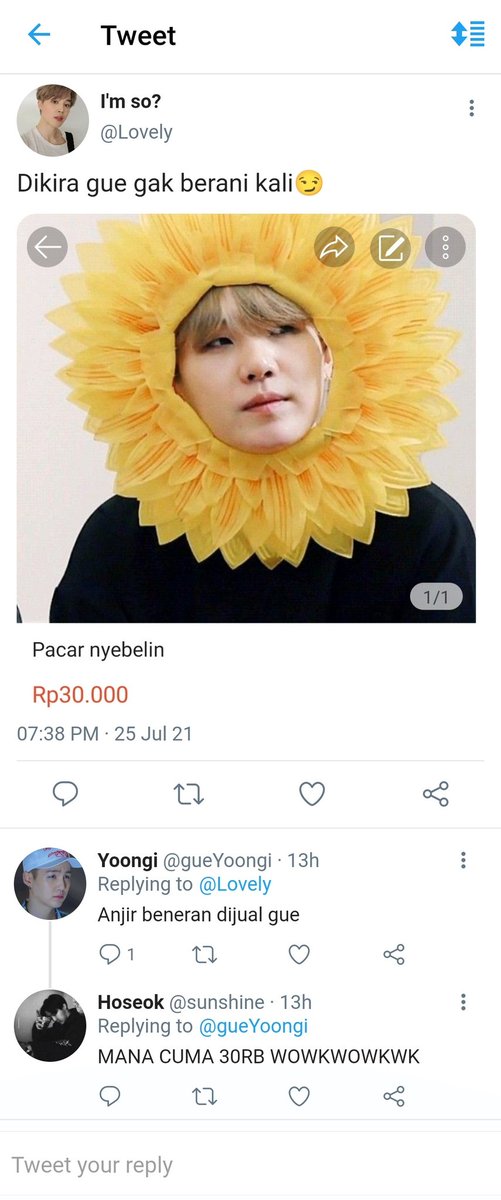 ladilbolala's tweet photo. Yoonmin oneshot!

Pacar anda nyebelin? Jual aja😆

༶ Jual ༶ https://t.co/JqRybg6lKk