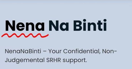 Why choose @NenaNaBinti for sexual reproductive health information;
🔸Its confidential and nonjudgmental
🔸Timely
🔸Inclusive
🔸It is YouthFriendly
#NenaNaBinti