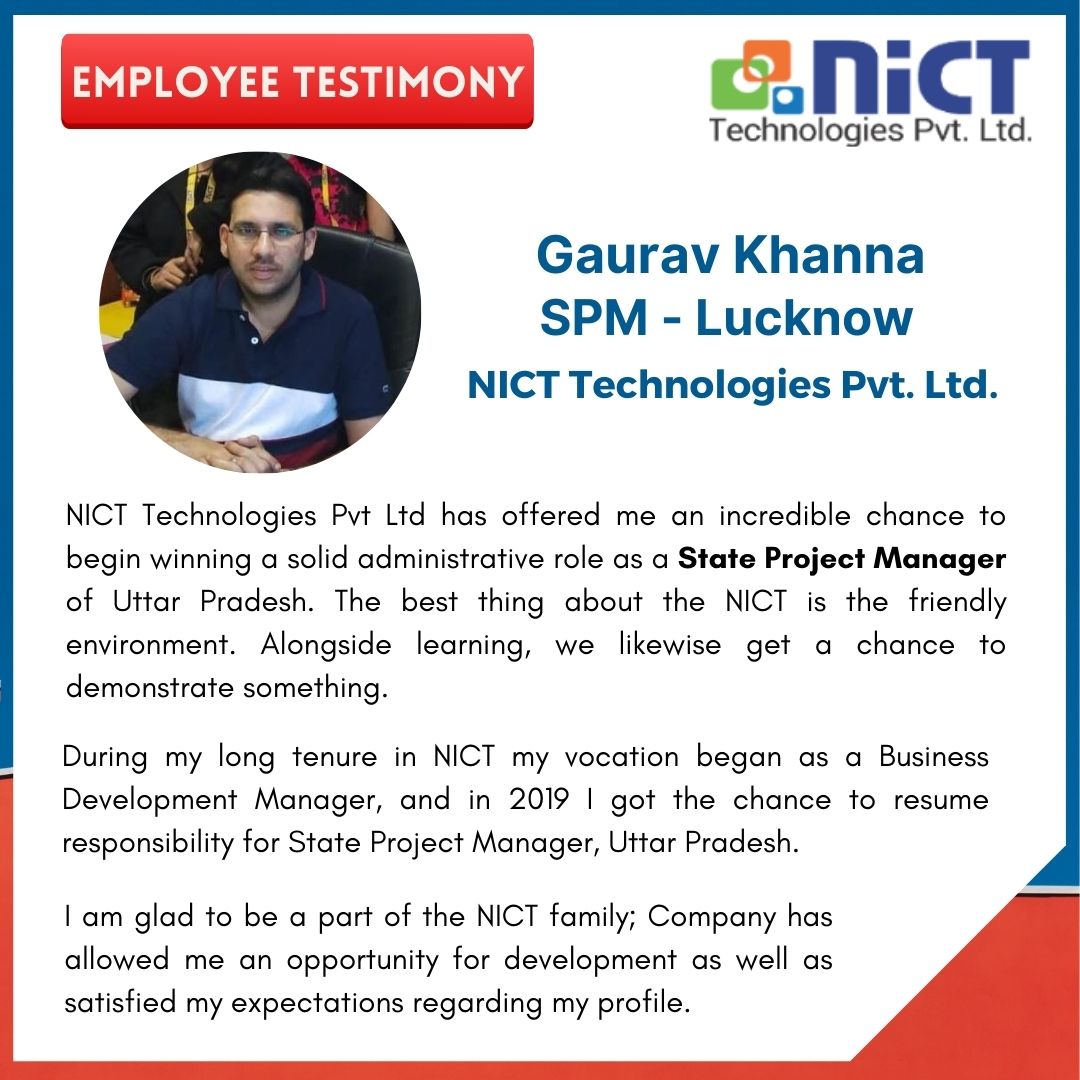 nict_tpl's tweet photo. #EmployeeTestimony #SPM #NICT_Technologies_Pvt_Ltd https://t.co/LmnTIHBoTh