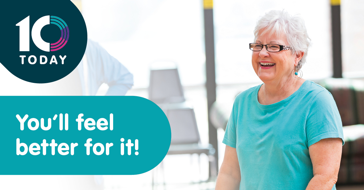 10 Today (@10today_) on Twitter photo Maintaining mobility and independence in later life is a goal that people share. Our short physical activity routines can help you to bend, rise, turn and reach to complete everyday tasks. And they’re fun to do! Tune in at 10Today.co.uk
<a href="/Sport_England/">Sport England</a>
#Take10Today Maintaining mobility and independence in later life is a goal that people share. Our short physical activity routines can help you to bend, rise, turn and reach to complete everyday tasks. And they’re fun to do! Tune in at 10Today.co.uk
<a href="/Sport_England/">Sport England</a>
#Take10Today