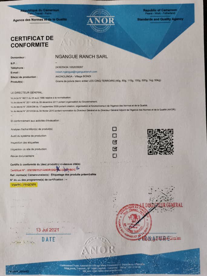 Poivre5Terroirs's tweet image. Bonjour à tous 🙂
Afin de proposer un #Poivre premium à nos consommateurs, nous ne ménageons aucun effort pour nous arrimer aux normes et standards de qualité pour la plus grande satisfaction de nos clients./1