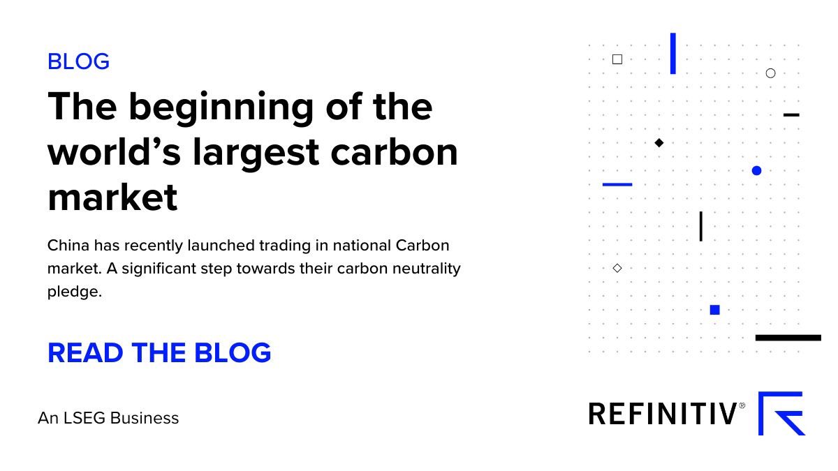 China recently launched trading in its national carbon market. 

Our senior analyst Yuan Lin witnessed the first trades at the exclusive launch ceremony in Shanghai. 

Read her blog about this new largest Carbon market: 
refini.tv/3x0Ts7U

#CNETS #OCTT