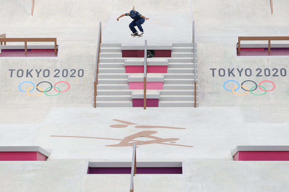 juegosolimpicos's tweet photo. Las postales del skateboarding son 😎

#Tokyo2020 #JuegosOlímpicos https://t.co/2EWVDlnYRn