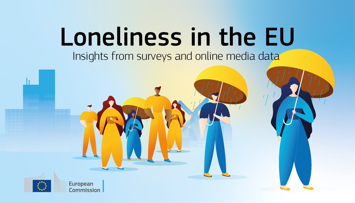 Today, we’re launching the “#Loneliness in the EU” report!
 
<a href="/EU_ScienceHub/">EU_ScienceHub</a> researchers looked into surveys &amp; media data on how loneliness evolved during the current pandemic for Europeans of all ages ⤵️

europa.eu/!hQR4Bk