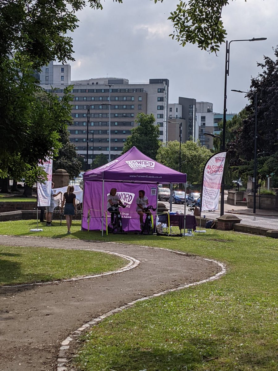It's #WorldHepatitisDay on 28th. Come Down to Penny Pocket Park in Leeds and get tested today, tomorrow or Wednesday.   @ForwardLeeds are also supporting @HepatitisCTrust in their virtual round the world challenge 🚴‍♀️🚴‍♂️💨#PeerVolunteer #BeFreeOfHepC #HepCantWait #MicroElimination