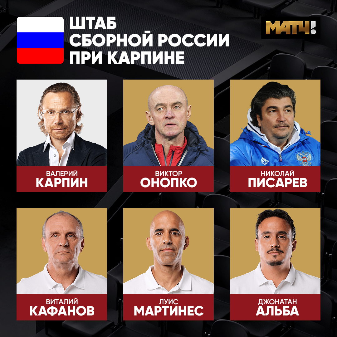 Знакомимся! Новый тренерский штаб сборной России во главе с Карпиным 🇷🇺