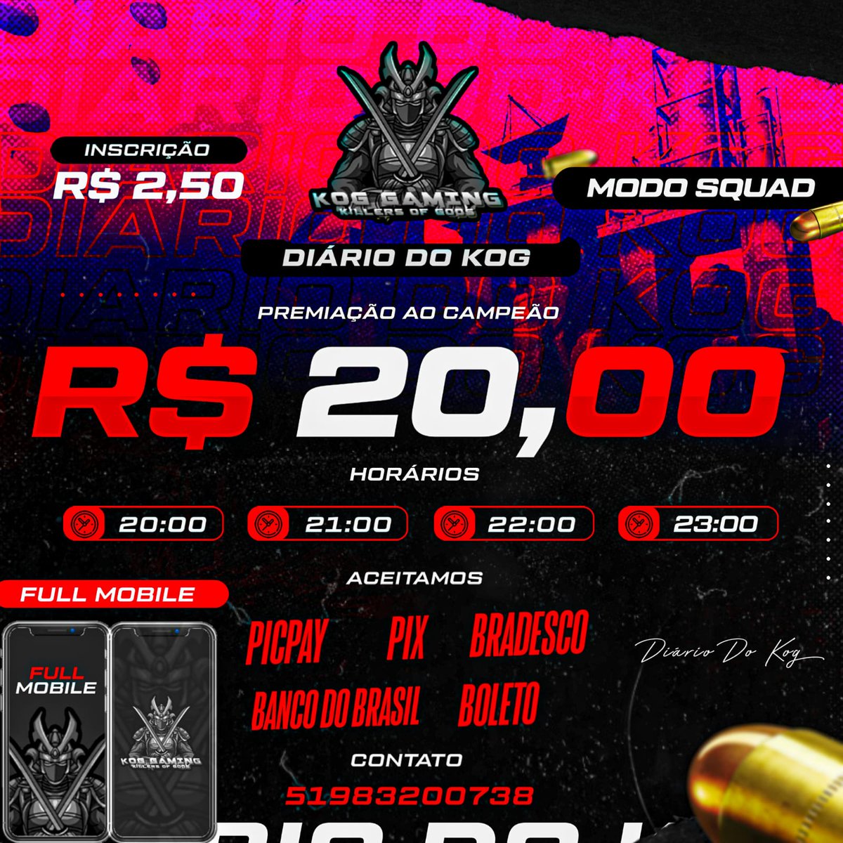 MScrins's tweet photo. Inscreva-se nos torneios de Free Fire que transmitiremos hoje.Ainda há vagas. Acompanhe o campenato no nosso canal.Hoje é nossa primeira transmissão de Free Fire em mapa aberto .
https://t.co/4o6LdzUp5v https://t.co/AfMeXIzffh
