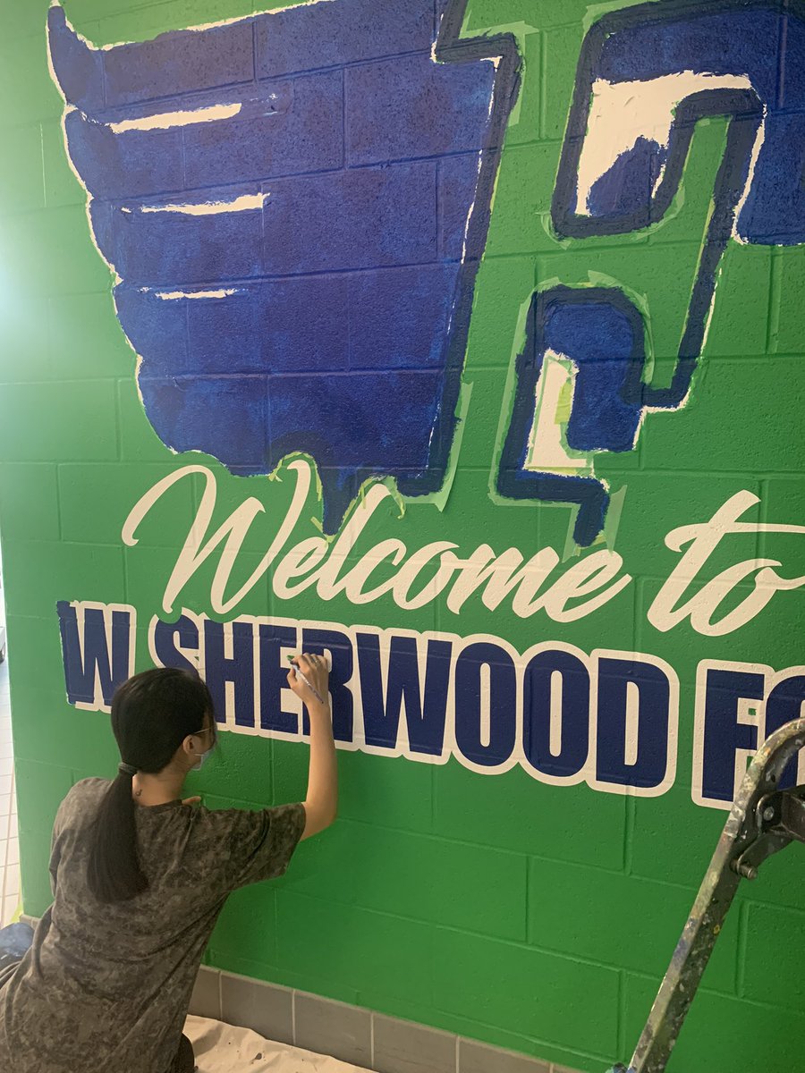 Stay tuned! #schoolmural #welcomemural #muralworks <a href="/WSherwoodFox/">WSherwoodFox</a> <a href="/TVDSB/">Thames Valley DSB</a>