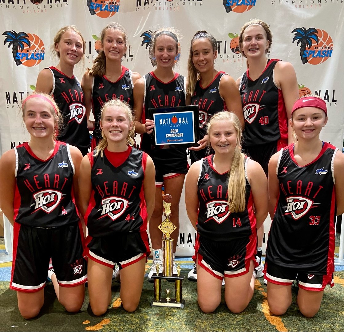 15u National with Gold Championship of the top Pool...15u has been in 3 Championship Games of all 3 July tournaments &amp; only lost 2 games total this July!! Our 2024's (couple 25's) are very special &amp; can't wait to 👀 them continue to grow!! ❤🖤 #hoifam #hoiproud #builtdifferent