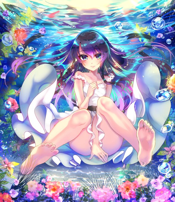 今日の夏のえ、画質が荒かったのでもう一度アップします…
#イラスト  
#オリジナル
#夏 