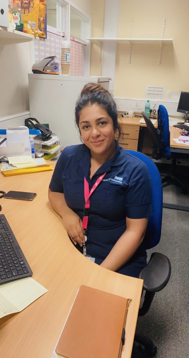 #MondayMeettheTeam 
This is Mariam - our ward manager👋🏻 

She’s passionate about staff wellbeing, support and all things head and neck!

She’s worked in a variety of surgical areas including orthopaedics, vascular and day case but came back to us to lead #TeamHeadandNeck ⭐️