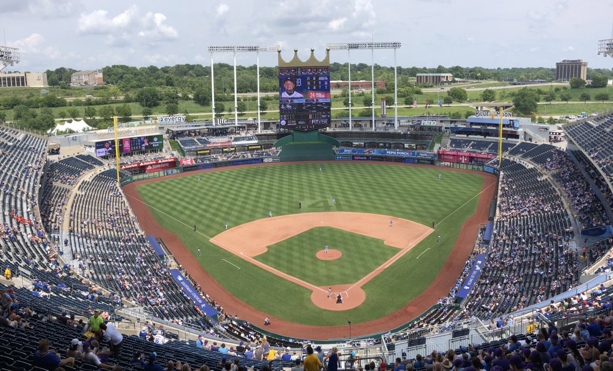 simplyafan18's tweet photo. I had a great time at The K yesterday watching the @Royals @Tigers! It was only my second time to visit Kauffman Stadium. The first was in ‘89 w/ my parents & brother. The Royals rookie Daniel Lynch pitched 8 innings of shutout ball and got his first career W!
#simplyafantrips https://t.co/JWRtE7HelZ