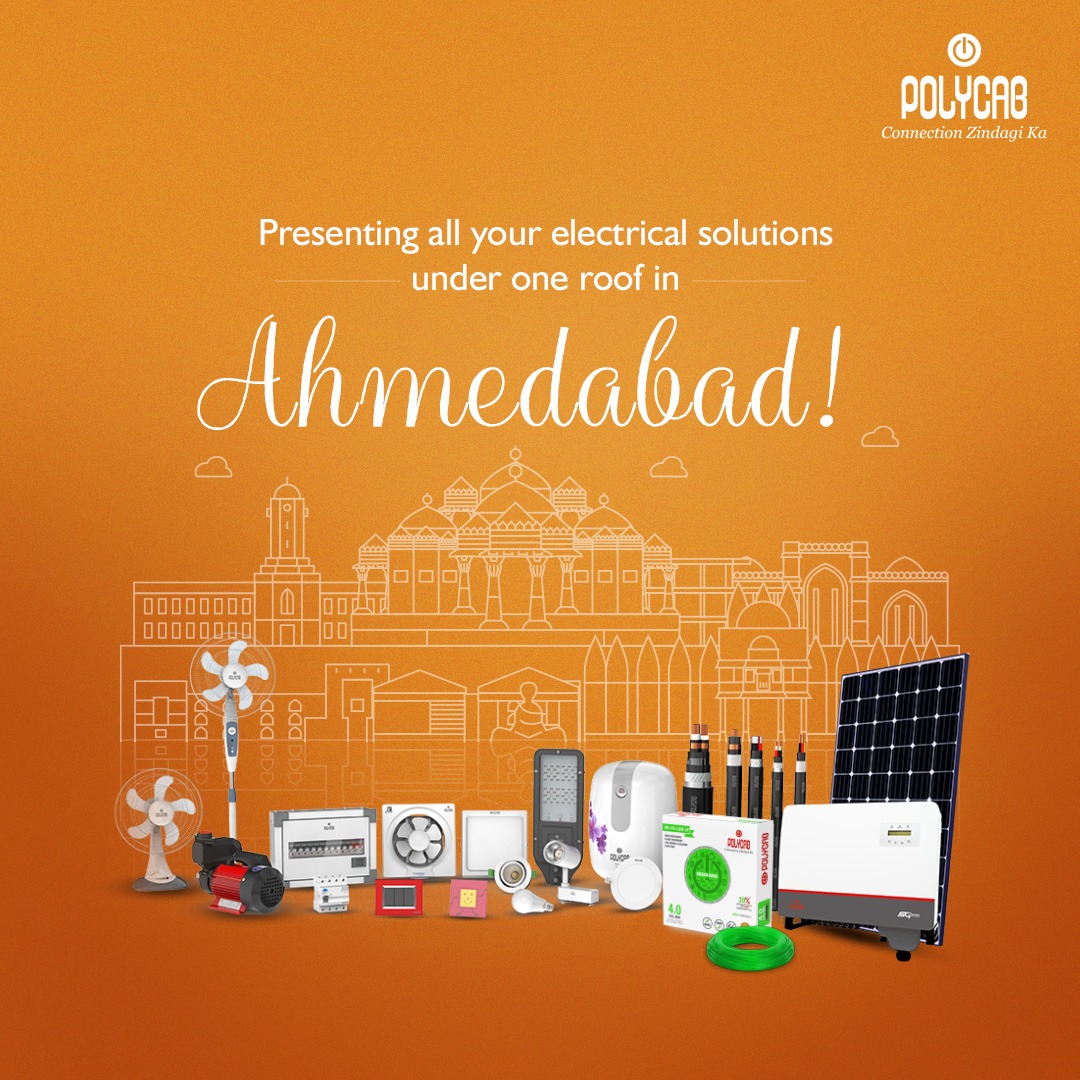 PolycabIndia's tweet photo. Presenting Polycab Arena, an exclusive showroom designed to showcase the entire range of Polycab electrical solutions in Ahmedabad, Gujarat!
#Polycab #ConnectionZindagiKa #PolycabArena https://t.co/s4JdqQxOBv