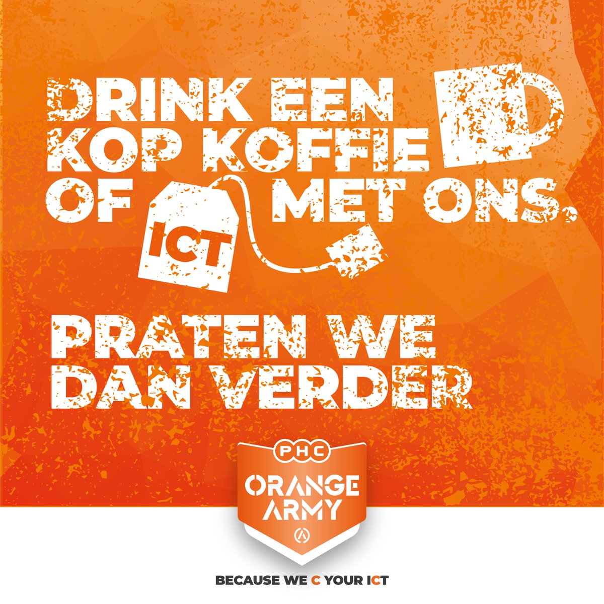 PHC_HQ's tweet image. Heb jij de oplossing voor complexe ICT-vraagstukken? Wil jij samen met ons bouwen aan de C in ICT? Kijk dan snel op orangearmy.nl of je in aanmerking komt en wie weet word jij onderdeel van de Orange Army!
#OrangeArmy #ICT #Vacature