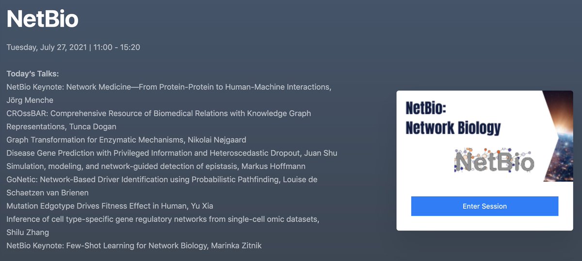tuncadogan's tweet image. ISMB/ECCB 2021 conf. has started with great talks!

We&apos;ll be presenting our method/tool for on-the-fly heterogeneous biomedical data integration/representation w/ knowledge graphs (CROssBAR) 

on Tuesday July 27 at 11:40 UTC (13:40 CEST, 14:40 TurkeyTime) #NetBio COSI #ismbeccb21