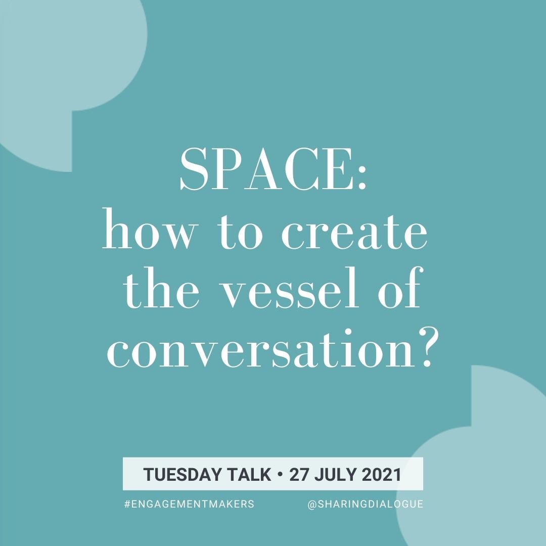 sharingdialogue's tweet photo. The way we approach #stimulatingconversation &amp; getting people talking is shifting in our virtual world. Join us to explore the delta on Tuesday at noon EST / 18:00 CET. Safe space? Mental availability? Ways to be better together when afar? 
https://t.co/tcfEoCsP2P https://t.co/WaoXRSUoTf