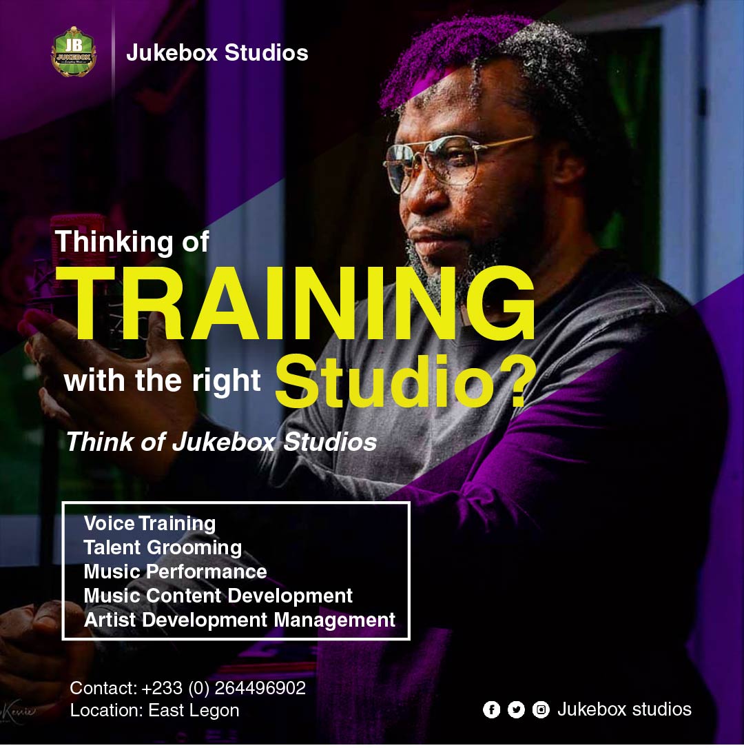 ekubaezia's tweet photo. Thinking of training with the right studio?
Think of Jukebox Studio!
#jukeboxstudios #musicstudio #voicecoah #artistdevelopment #talentgrooming #musicperformance #voicetraining #musiccontentdevelopment #eastlegon #accra #ghana #coachfreeman https://t.co/Ra8SHAHOs9