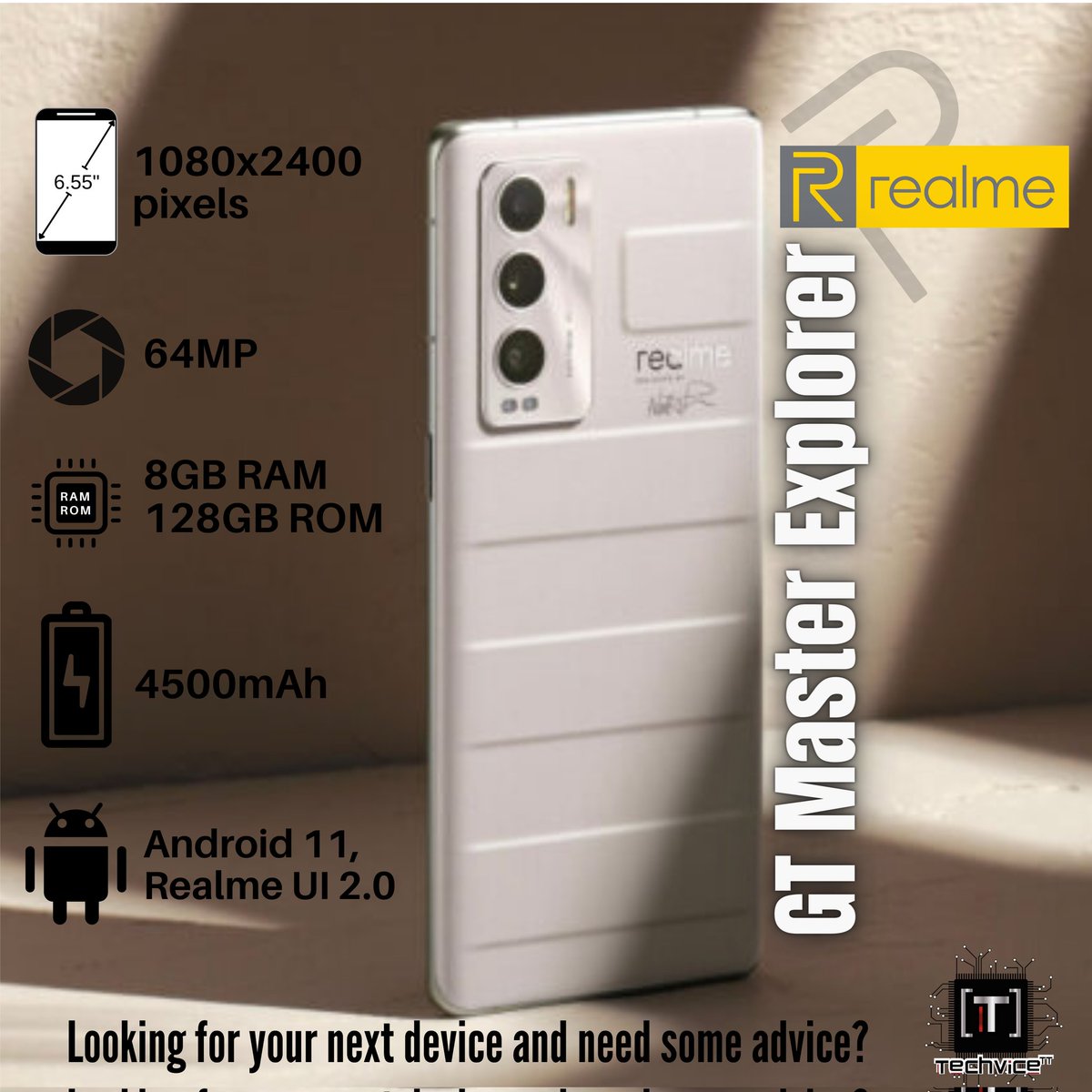 boyfriendno's tweet image. The Realme GT Master Explorer, a big contender in the budget smartphone arena..
 
#realme #realmegt #masterexplorer #newdevice #newphone #cellphone #smartphone #budgetphone #camera #cameratech #tech #technology #mobile #mobiletech #advice #techvice #techvicett