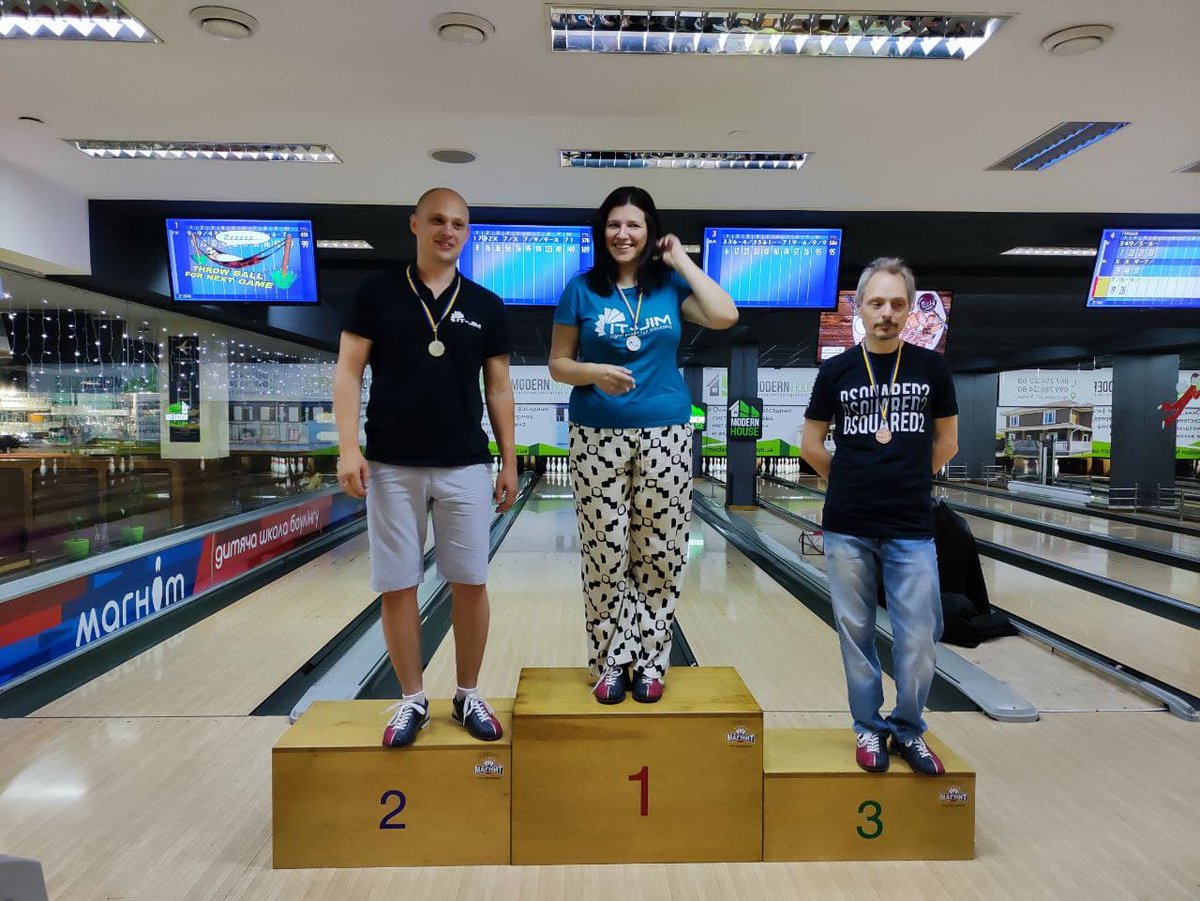 jimitjim's tweet photo. Do computer vision engineers ever have time to spare? They do if it is It-Jim's bowling championship 🎳 Lightning strikes - that's how we roll! Congratulations to our champions! 🏆

#itjim #teambuilding #bowling https://t.co/u7zGK2foA9