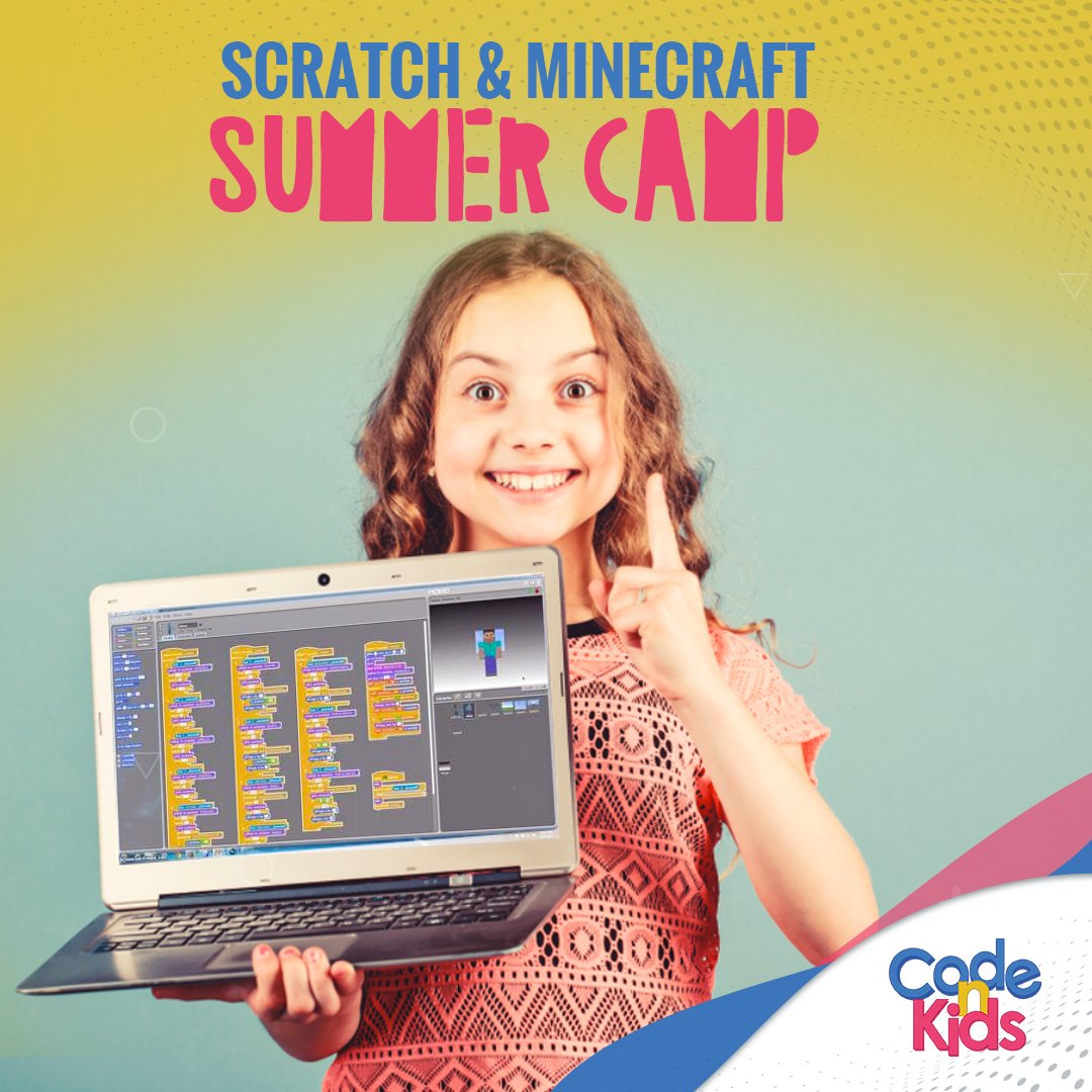 CodeNKids's tweet image. Want your kids to learn something cool and valuable this summer? Sign them up for our virtual summer camp where they&apos;ll learn coding using Scratch and Minecraft.

To sign-up, please visit: codenkids.com/product/scratc…

#codingisfun #codenkids #virtualsummercamp #scratch #minecraft