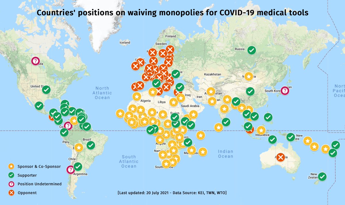 astroehlein's tweet photo. Everyone should have access to lifesaving #COVID19 tests, treatments &amp; vaccines. 

Over 100 governments back the #TRIPSWaiver, but some rich governments are blocking it. 

Find out your government's position &amp; use the interactive map: 
https://t.co/ZRR75lLGLi 

#NoCovidMonopolies https://t.co/XXwbGihgWb