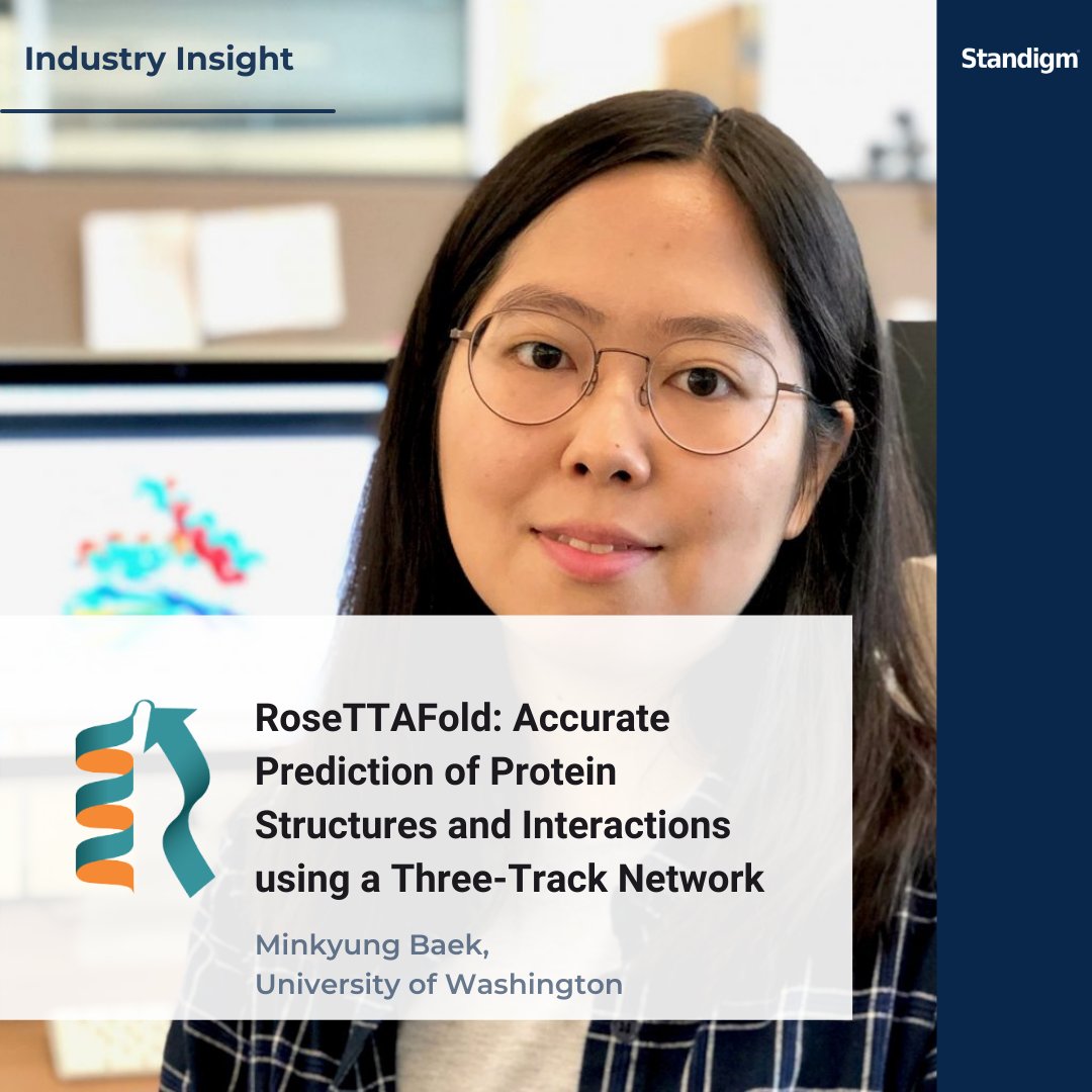 #Standigm recently invited <a href="/minkbaek/">Minkyung Baek</a> (Ph.D. at Washington Univ.), who led the development of RoseTTAFold, to learn about the overview and development process of #RoseTTAFold.

Head over to the link below to know about RoseTTAFold: science.sciencemag.org/content/early/…