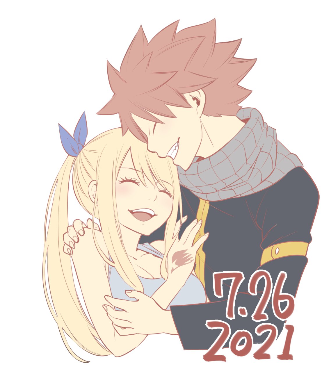 Mashima HERO'S 缶バッジ　ナツ　ルーシィ Mashima HERO'S FAIRY TAIL ナツ ルーシィ 缶バッジ