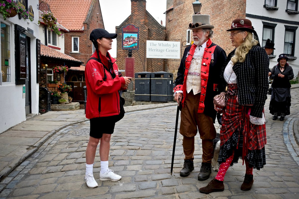 Did you visit Whitby this weekend for Steampunk Weekend?

Our Welcome Ambassadors sure enjoyed seeing all the wonderful outfits &amp; talking to visitors! 

If you are visiting #Filey, #Scarborough or #Whitby our Welcome Ambassadors are here to help answer any questions you may have!