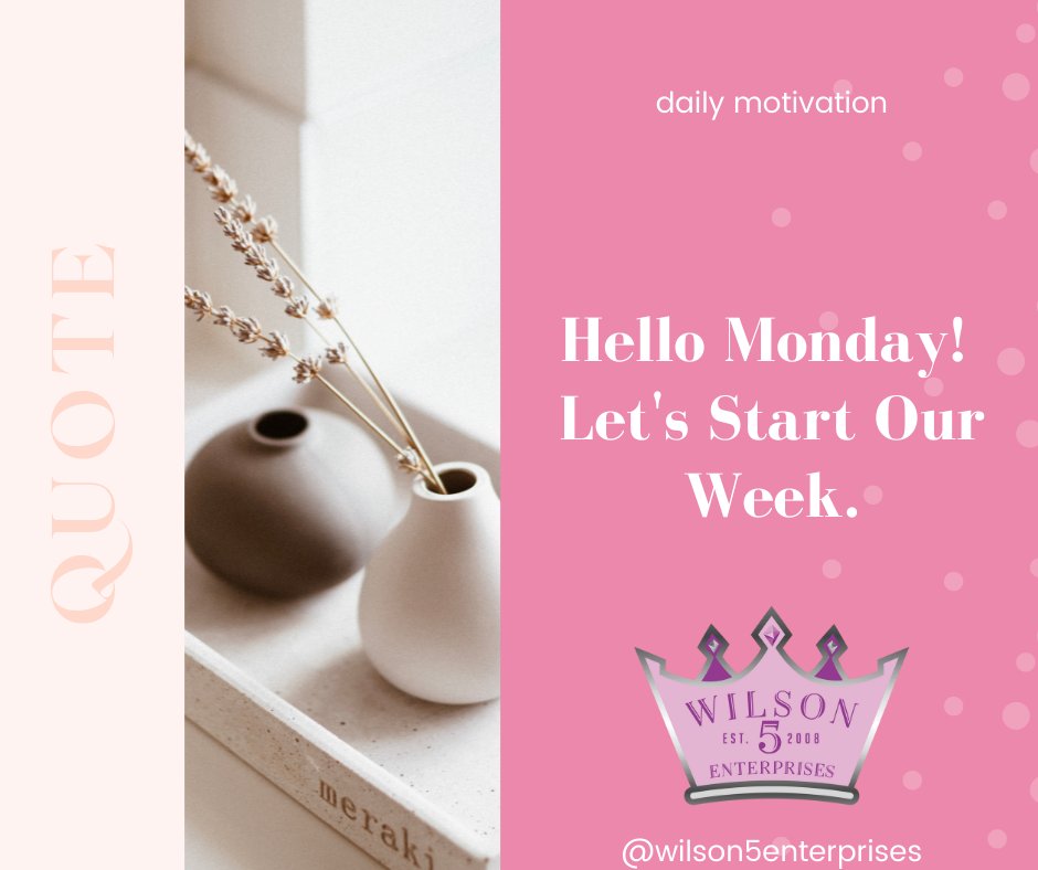 Don't let those Monday Blues get you down! Embrace Monday and get motivated!!!  Let's start off our week strong.
