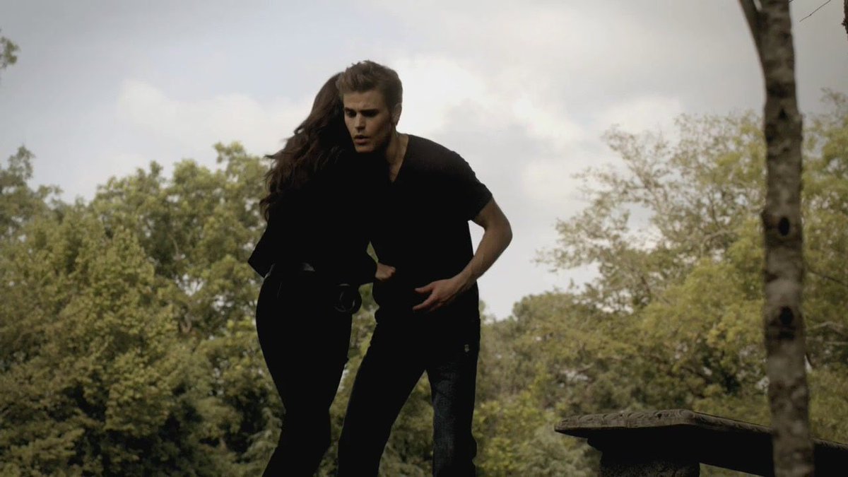 In 2x01 Elena said “I hate him Stefan” while talking about Damon. Earlier in this same ep, Katherine said to Stefan “You hate me? That’s sound like the beginning of a love story Stefan, not the end of one”

Delena are so written