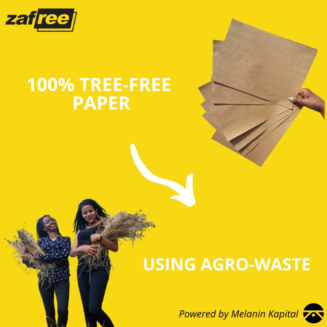 Zafree has come a long way to create 100% tree-free paper, starting from a visit to the market and realizing a passion to reduce waste to further developing an idea that began at home and now scaling up on a 5000m2 piece of land with a factory well on the way.