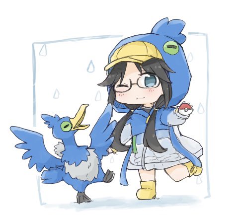 「ウッウセットを着た三峰描いた 」|わんころのイラスト