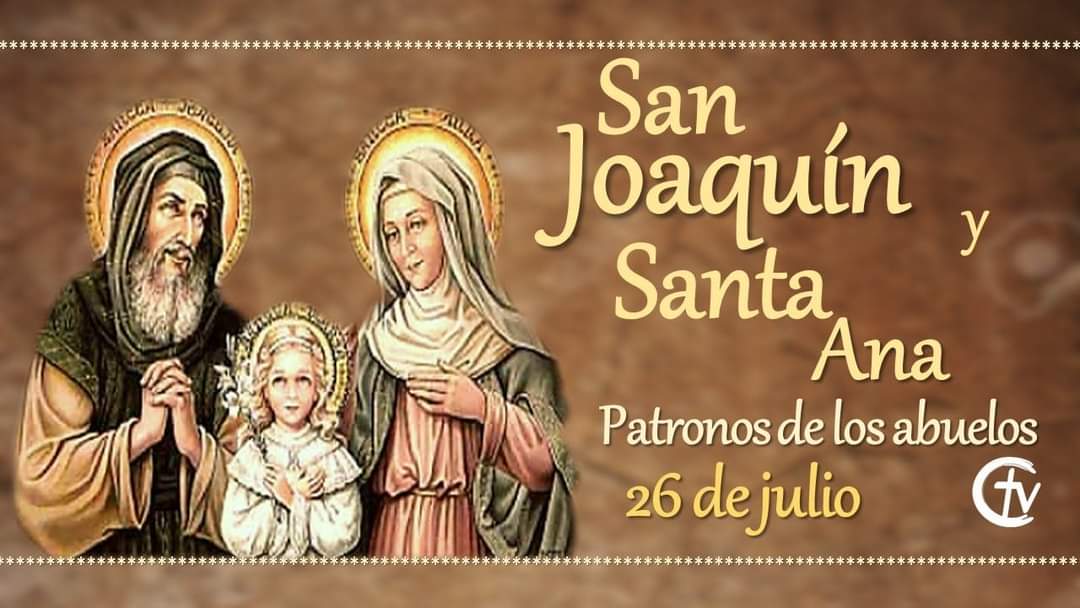 Por cuidarnos y protegernos y en muchas ocasiones por echarnos a andar en el ámbito cofrade.
Felicidades a Todos los Joaquínes, Anas, abuelos y abuelas!