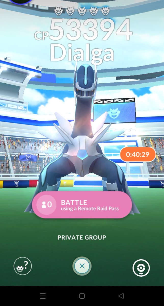 lil_timouille's tweet photo. #pokemongoraid

Raid Dialga, 4 players 

Add - 6365 7463 9235 https://t.co/6ue0AiZ2fz