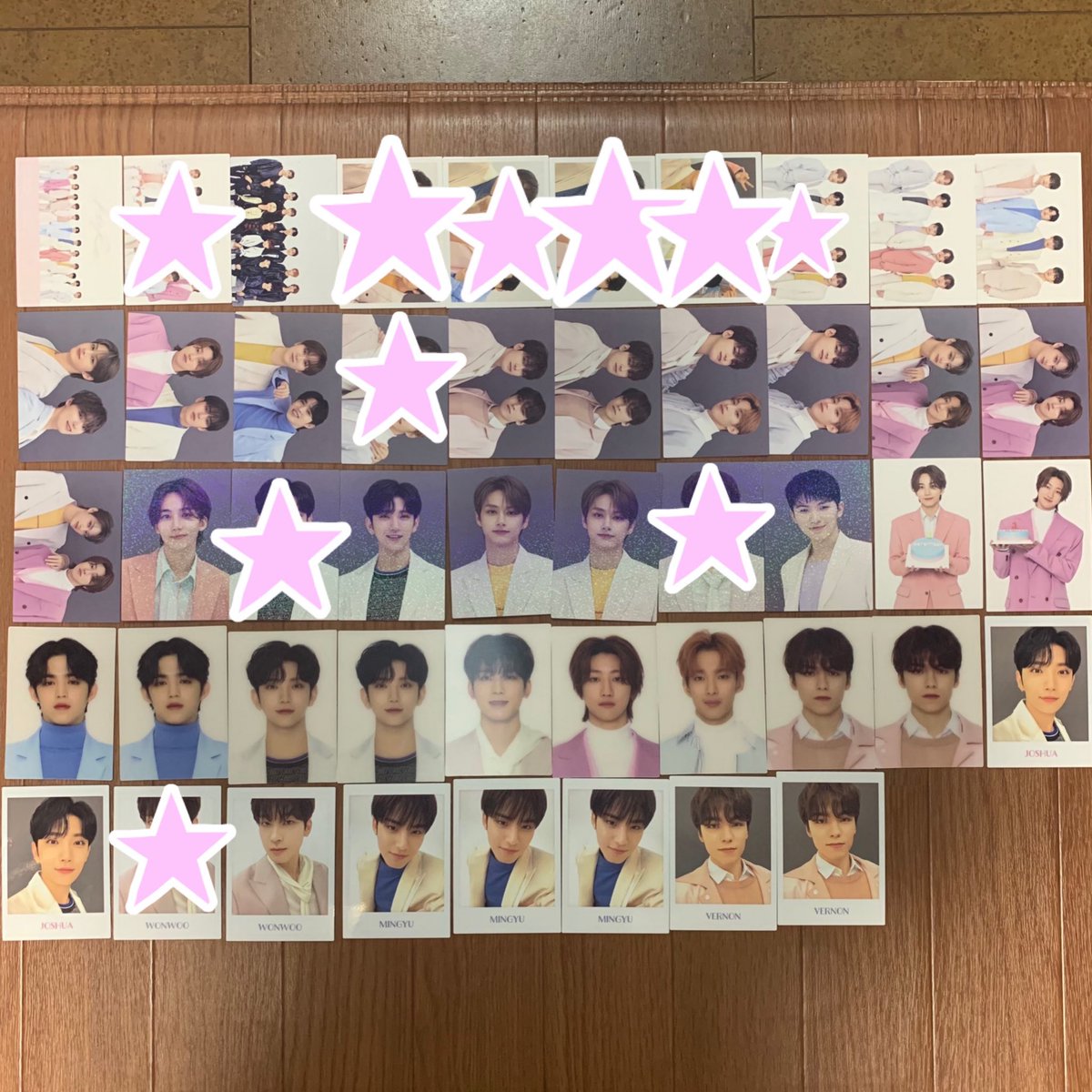 s__chan0223's tweet photo. 【拡散希望】SEVENTEEN
JAPAN SPECIAL FANMEETING HARE

🌸譲:画像1.2

🌸求:ホシ無限回収(⚠️スタンプなし優先)
        
郵送希望です🙇🏼‍♂️

エスクプス ジョンハン ジョシュア ジュン ホシ ウォヌ ウジ THE8 ミンギュ DK スングァン バーノン ディノ https://t.co/piRrSZxy1e
