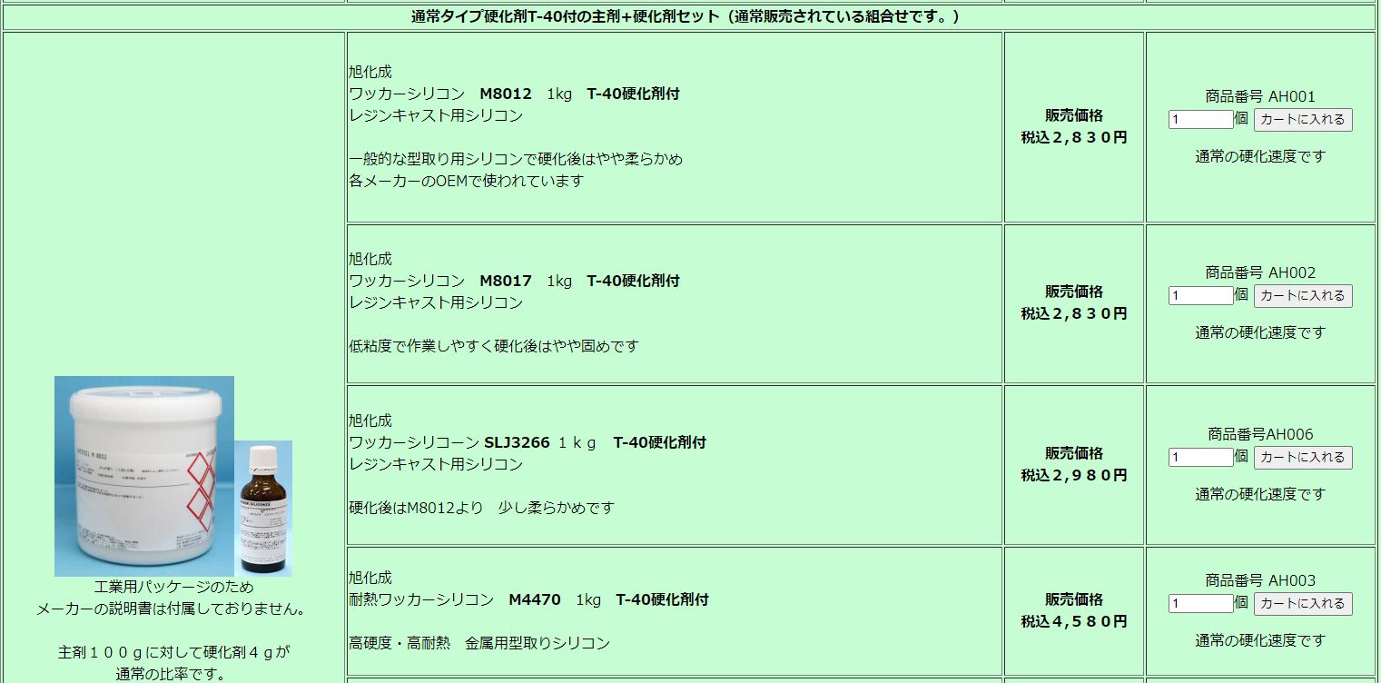旭化成 ワッカーシリコン専用 T-40 硬化剤 売り込み 硬化剤 旭化成 ワッカーシリコン専用 T-40 硬化剤 売り込み 硬化剤