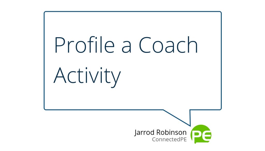 An effective coach possesses the knowledge, leadership qualities, is organized, respected,…

Read the full article: Profile a Coach Activity
▸ lttr.ai/jnC1

#physed #pegeeks
