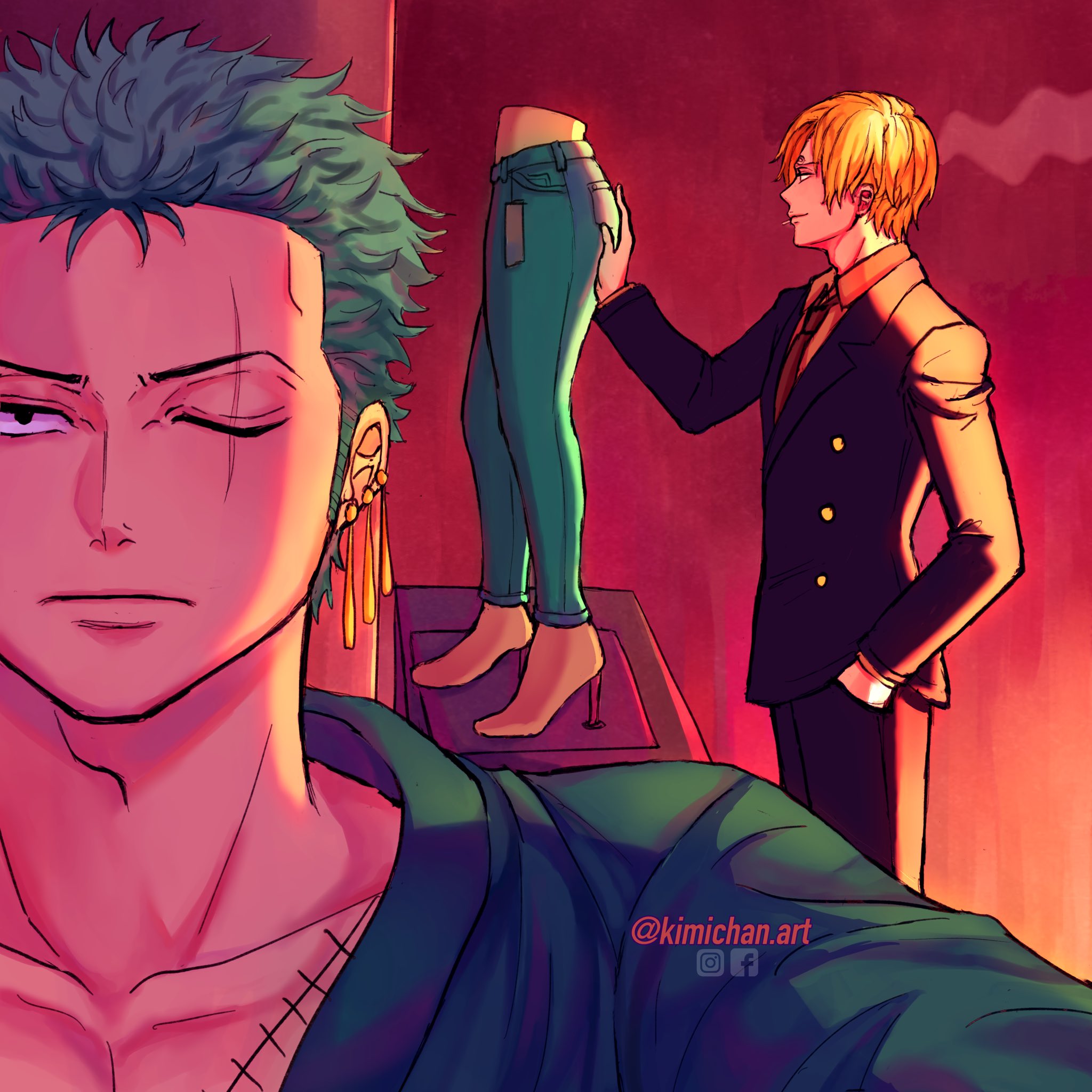 One Piece Zoro And Sanji Haki