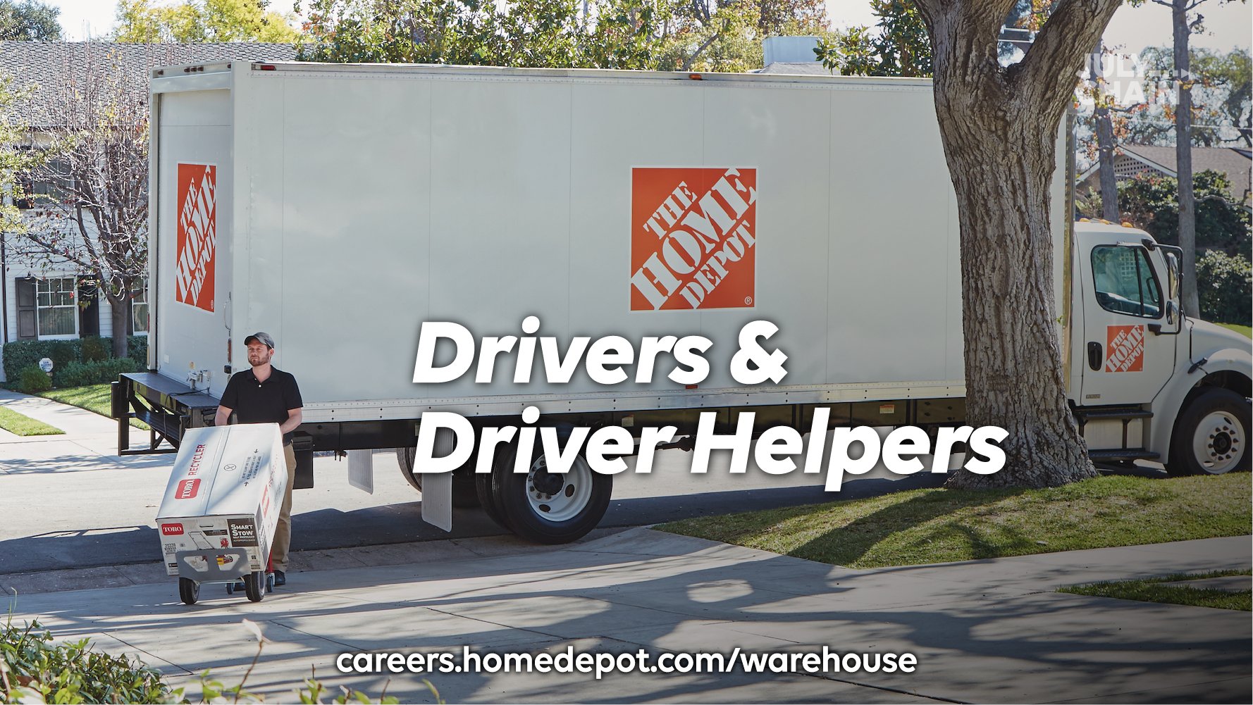 Home Depot Careers on X Our private fleet team is made up of drivers and driver helpers who deliver orders to our customers at their homes businesses or job sites. Grow your