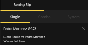 Hurry up, starts in 5 min! ⏰
Martinez @ 1.76 (2u) 🎾🎾🎾

#betting #tennis