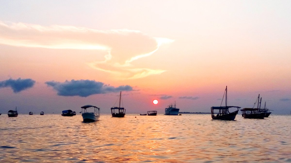 Knowuropinion's tweet photo. our majestic sun tuning in with the clouds dancing in harmony, creating a beautiful show. And watching it on a boat in the middle of stagnant sea is an incredible experience.
#zanzibar #sunset https://t.co/yus9F7x86l