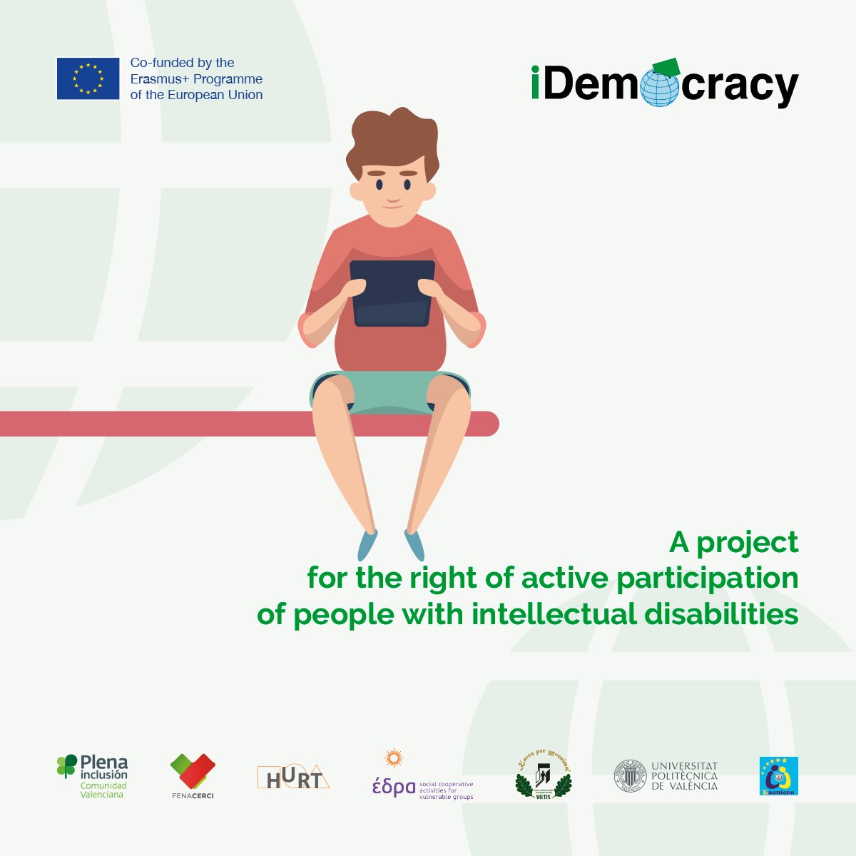 eseniors's tweet photo. #IDemocracy, a project for the right of active participation of people with intellectual disabilities. @SabienUPV @fenacercifcrl @eseniors @KSDEOEDRA @CroHURT @bendrijaViltis https://t.co/6SGfn6a5M8