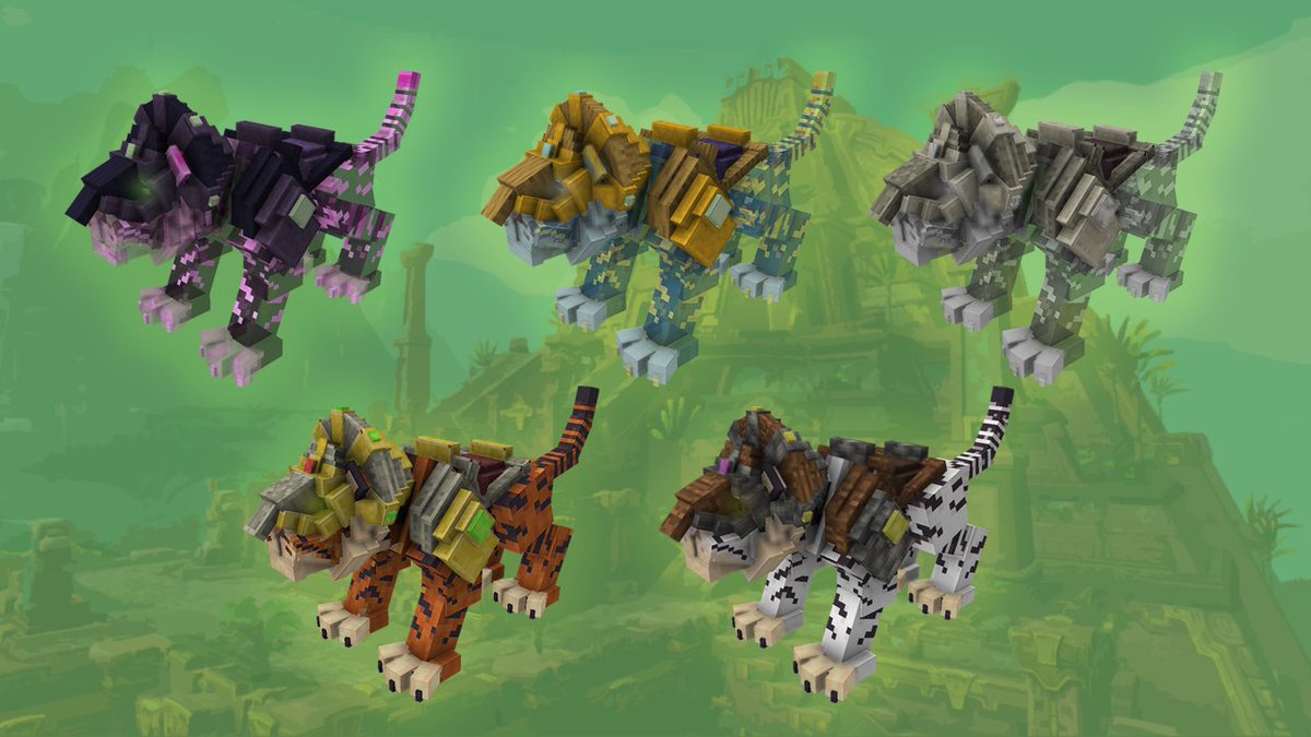 MexbotArts's tweet photo. WoW inspired Saber Mounts (check bio) #Minecraft #Lowpoly #Blockbench #3dmodel #pixelart #modelengine #tiger #warcraft #worldofwarcraft https://t.co/a2noTjK9nl