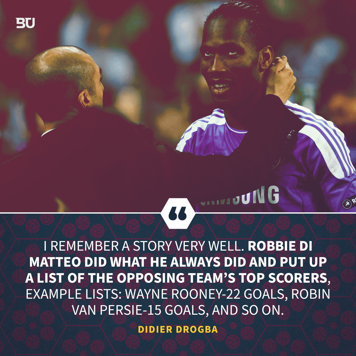 BarcaUniversal's tweet photo. Didier Drogba tells a story about how he was stunned by Messi madness. https://t.co/I6u53CWjuC