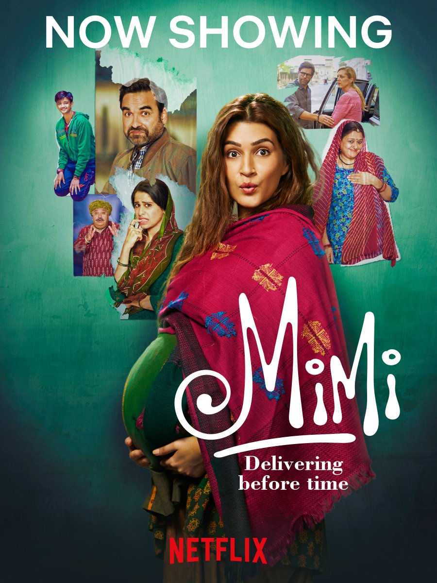 NetflixIndia's tweet photo. Aagayi hai Mimi expected delivery time se pehle. Guess you didn’t expect that? Neither did we. 

MIMI IS NOW STREAMING! 💃
#MimiOnNetflix https://t.co/ogi7R315NM