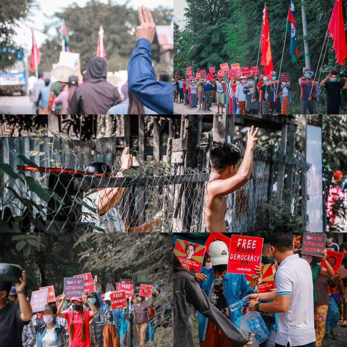 katycho22222's tweet photo. Anti-coup strike in Sagaing's Kale as a daily basis despite brutal crackdowns.  LET US BREATHE #StopSACFromRobbingO2 #July26Coup  #WhatsHappeningInMyanmar https://t.co/BOlIdlyqwW