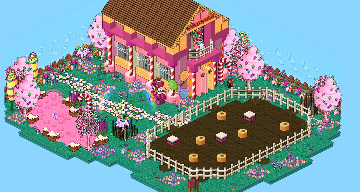 lannyhabbo's tweet photo. Jaja binnenkort weer leuke game bij @HabboFeverBE Candy rush! Lekker samen gebouwd met mijn kanjer @HabboCoolGuyz 🥰! #Gamesteam #HF #eventeam https://t.co/GBw1AwGXoG